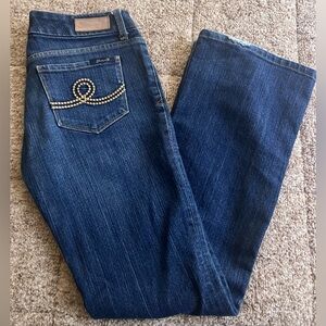 Vintage! 7 For All Mankind Blue Boot Cut Jeans. Indigo Wash. Size 28.